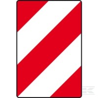Tablica ostrzegawcza, lewa 423x282 mm | poltechparts.pl
