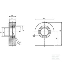 Ucho siłownika do przyspawania ? 25 | poltechparts.pl