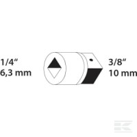 Element napędowy i łączący 1/4" Gedore, a… | poltechparts.pl