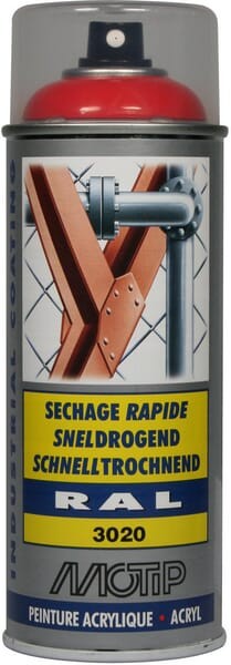 Lakier akrylowy w sprayu, RAL 3020 czerwony kubański 400 ml