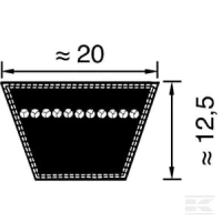 Pas klinowy Optibelt, 20x1180 | poltechparts.pl