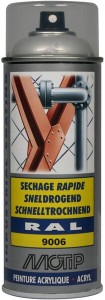 Lakier akrylowy w sprayu, RAL 9006 srebrny 400 ml