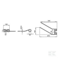 Palec zgrabiarki, lewy oryginał Niemeyer | poltechparts.pl
