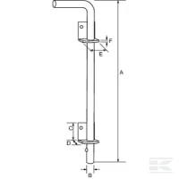 Zasuwa podłogowa 400 mm | poltechparts.pl