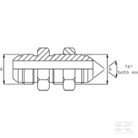 Złącze grodziowe, gwint zewnętrzny / zewn… | poltechparts.pl