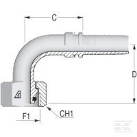 Końcówka DN25-M45x2,0-35L-90° | poltechparts.pl