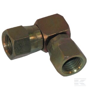 Złącze kolankowe 90° gwint wewnętrzny 9/16" JIC x gwint wewnętrzny 9/16" JIC