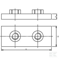 Obejma kpl. ciężka 1x16mm Alu gr. 1 | poltechparts.pl