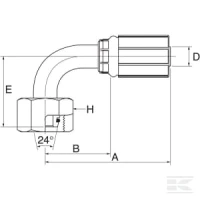 Końcówka 90° DN6-M12x1.5 | poltechparts.pl