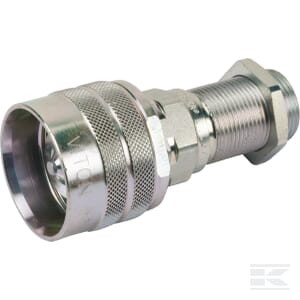 Szybkozłącze skręcane 1/2" gwint panelowy M24x1.5 16S - wtyczka