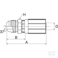 Końcówka DN13-1"1/16 JIC | poltechparts.pl