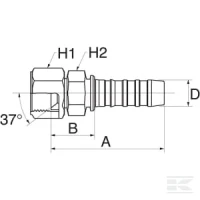 Końcówka DN10-9/16" JIC | poltechparts.pl