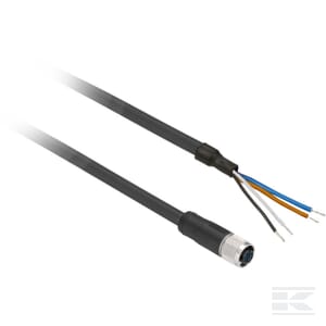 Kabel sens.M12, 4-fazowy, 5 m