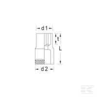 Nasadka Torx-E 3/8" Gedore, E10 | poltechparts.pl