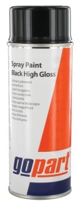 Lakier gopart, czarny połysk 400 ml
