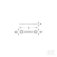 Klucz oczkowy, 6x7 mm | poltechparts.pl