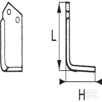 Nóż frezujący prawy 203x135x110mm 7mm pas… | poltechparts.pl
