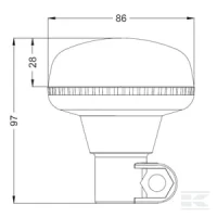 Lampa błyskowa LED, niska 15W 12/24V, pom… | poltechparts.pl