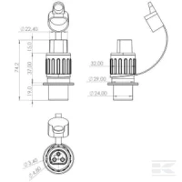 Wtyczka 3-biegunowa | poltechparts.pl
