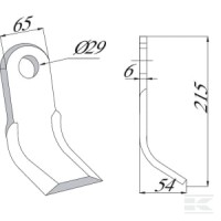 Nóż bijaka Ugelose | poltechparts.pl