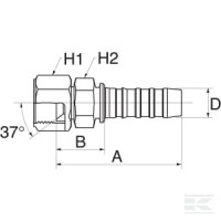 Końcówka DN13-3/4" JIC | poltechparts.pl