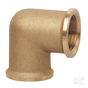 Kolano 90° mosiężne 2x gwint wewnętrzny 3/4" x 1"