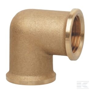 Kolano 90° mosiężne 2x gwint wewnętrzny 3/4" x 1"