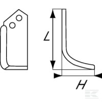 Nóż frezujący prawy 162x57x55mm 5mm pasuj… | poltechparts.pl