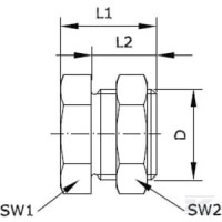 Złącze grodziowe 1/2" mosiężne | poltechparts.pl