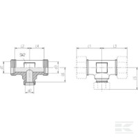 Trójnik gwintowany redukcyjny | poltechparts.pl