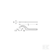 Klucz hakowy, 34-36 mm, Gedore | poltechparts.pl