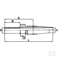 Końcówka gwintowana DN13 T 15L | poltechparts.pl