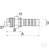 Końcówka DN20-1-1/16" JIC | poltechparts.pl