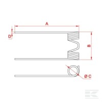 Sprężyna wertykulatora AS 41 | poltechparts.pl