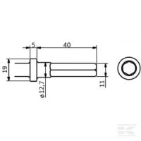 Przecin.pł. 11mm 6-k./12,7x40 | poltechparts.pl