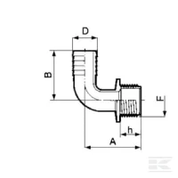 Końcówka węża 2" gwint zewn. NPT x 1-1/2"… | poltechparts.pl
