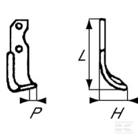 Nóż frezujący lewy 290x85x60mm 6mm pasuje… | poltechparts.pl