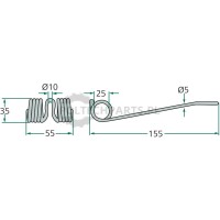 Palec podbieracza - 52511321160191.00 - Sklep rolniczy PoltechParts