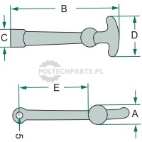 Uchwyt maski - 20023185 - Sklep rolniczy PoltechParts