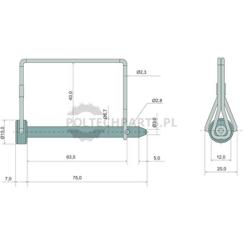 Rohrklappstecker - 18521766 - Sklep rolniczy PoltechParts