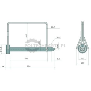 Rohrklappstecker