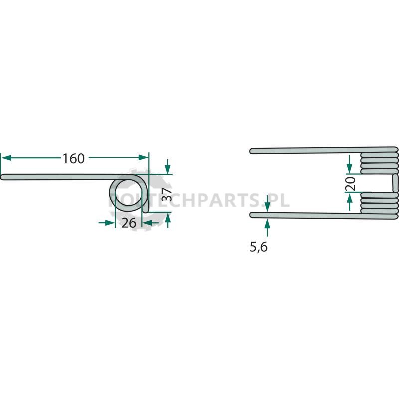 Palec podbieracza - 525937919.0 - Sklep rolniczy PoltechParts