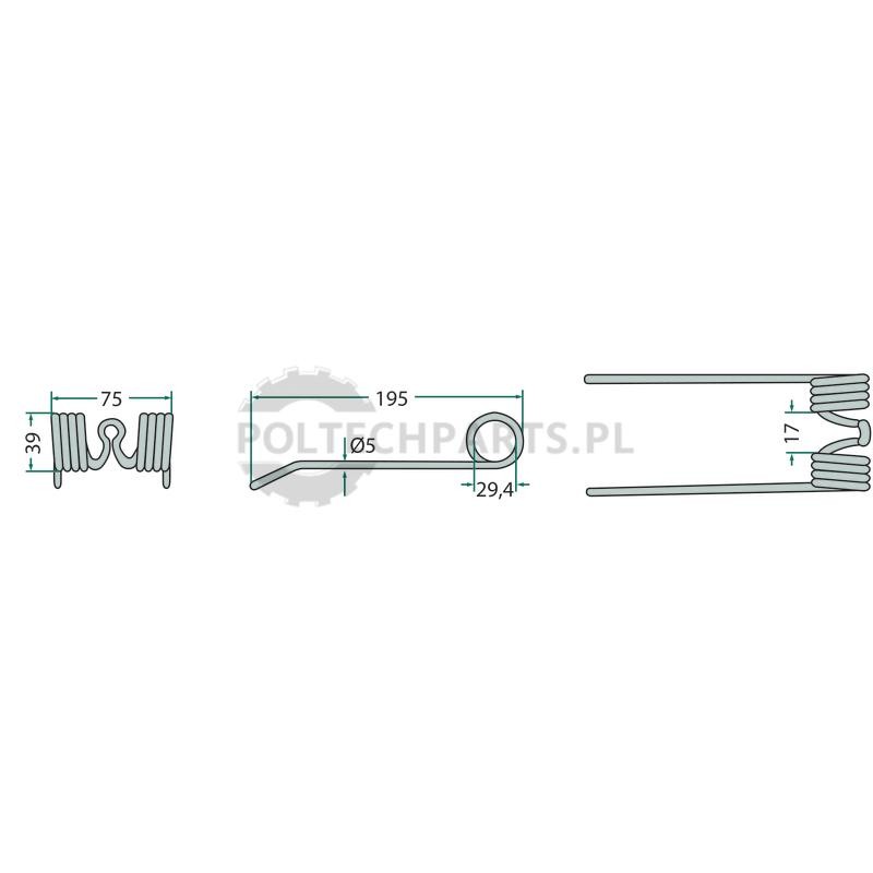 Palec podbieracza - 52506-715303 - Sklep rolniczy PoltechParts