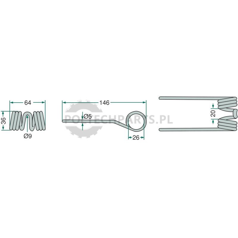 Palec podbieracza - 52503-041081 - Sklep rolniczy PoltechParts