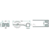 Palec podbieracza - 52503-041081 - Sklep rolniczy PoltechParts