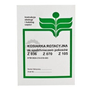 Katalog kosiarka Z-036 / Z-070 / Z-105