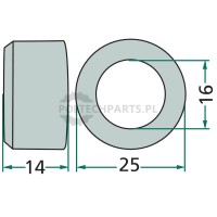 Tuleja dystansowa - 6470608010F - Sklep rolniczy PoltechParts