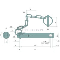 Oberlenkerbolzen - 36651808 - Sklep rolniczy PoltechParts