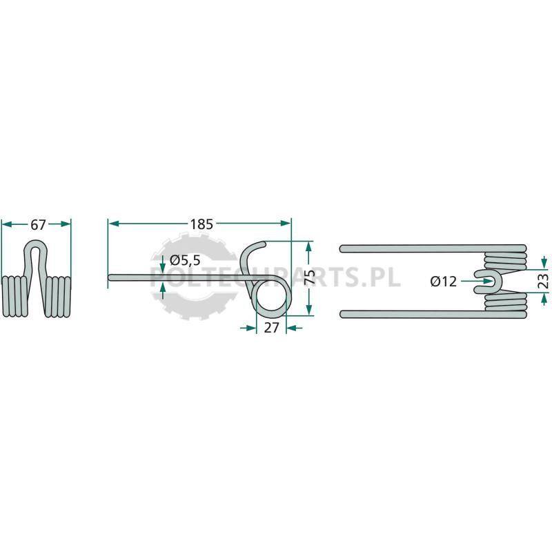 Palec podbieracza - 525028065.0 - Sklep rolniczy PoltechParts