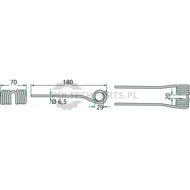 Palec podbieracza - 52527009836.1F - Sklep rolniczy PoltechParts
